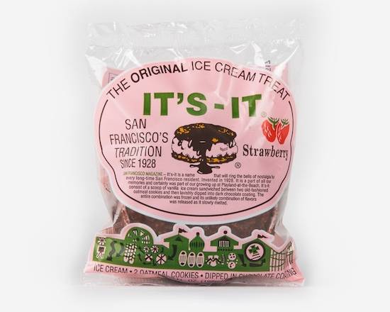 Order It's-It Strawberry 5.5oz food online from George's Market store, San Francisco on bringmethat.com