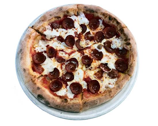 Order Pepperoni Pizza food online from RedRocks Pizzeria - Old Town Alexandria store, Alexandria on bringmethat.com