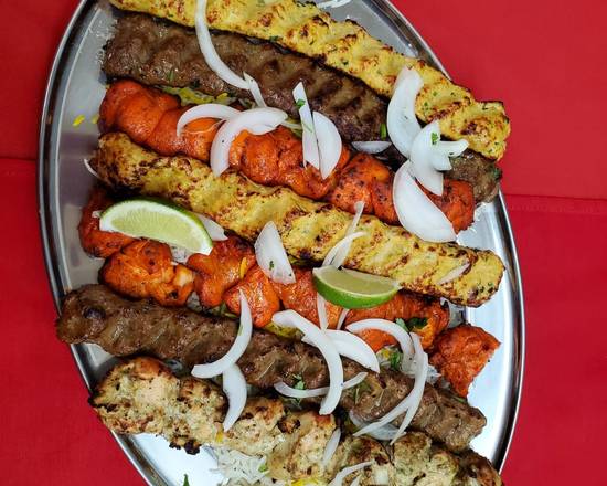 Order House Special Kabab special Platter serves 7-8 food online from Falak Restaurant store, Lombard on bringmethat.com