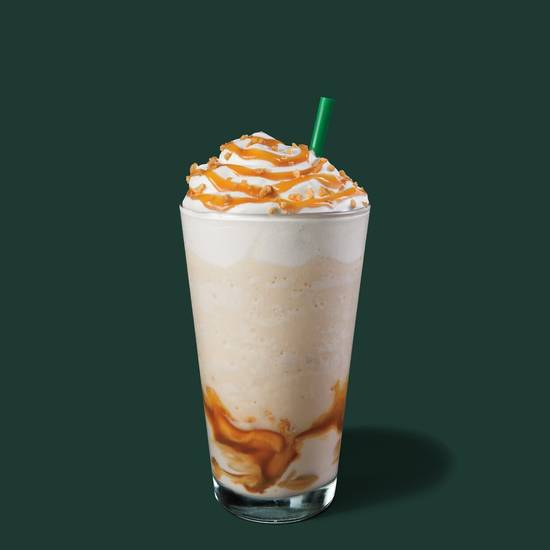 Order Caramel Ribbon Crunch Crème Frappuccino® Blended Beverage food online from Starbucks store, Lynn Haven on bringmethat.com