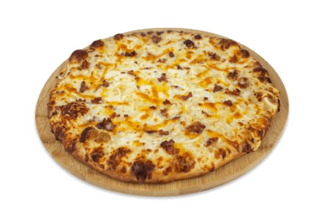 Order Bacon Cheese Fry Pizza food online from Infinito Pizza store, Reading on bringmethat.com