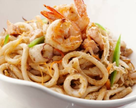 Order Seafood Yaki Udon (Stir Fried) food online from Hokkaido store, Winter Springs on bringmethat.com
