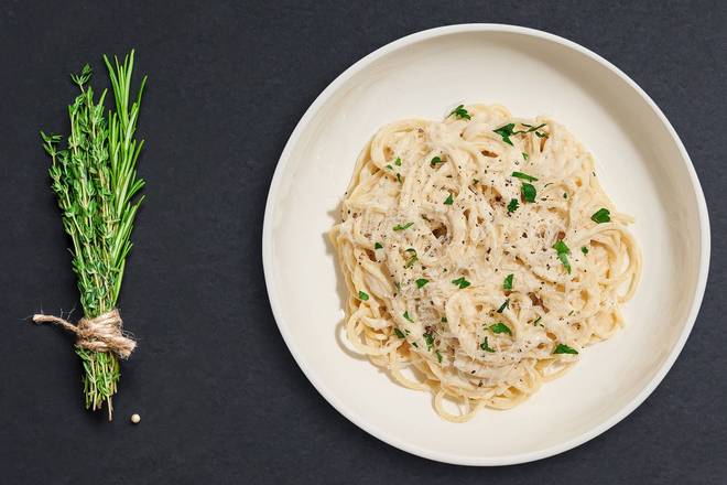 Order Alfredo Pasta (Spaghetti) food online from Fork & Pasta store, West Bloomfield on bringmethat.com