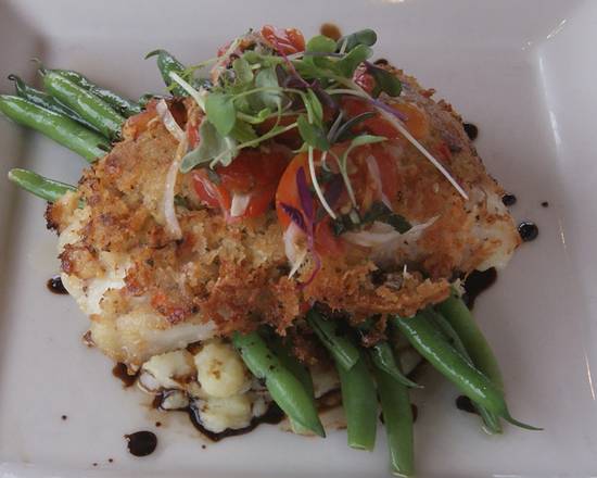 Order Northwest Crab Crusted Alaska Halibut food online from Ivar store, Mukilteo on bringmethat.com