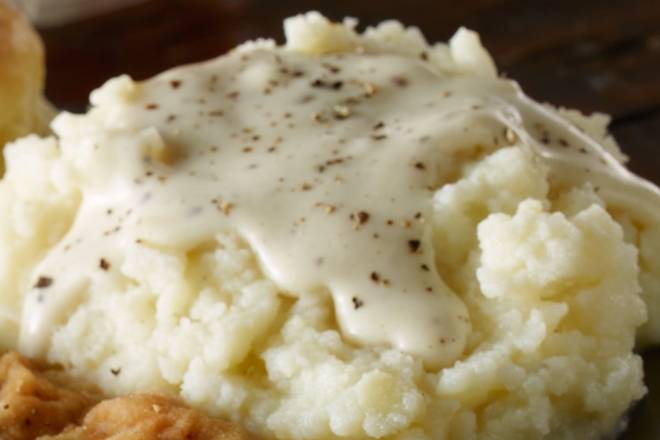 Order HOMESTYLE MASHED POTATOES & GRAVY food online from 54th Street Restaurant & Drafthouse store, Live Oak on bringmethat.com