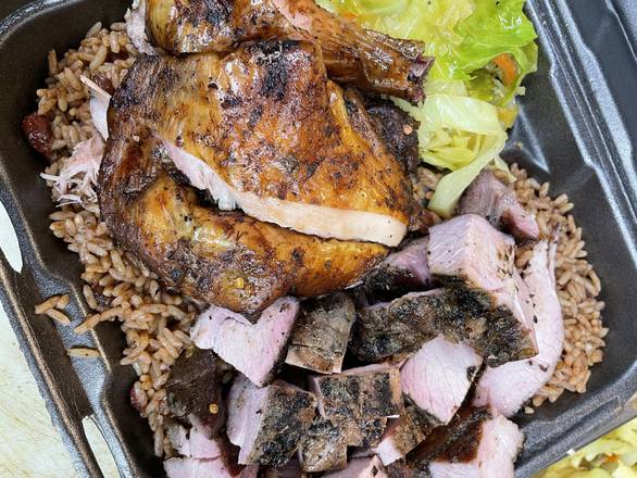 Order Jerk Platter food online from Jerk Hut - Fowler store, Tampa on bringmethat.com