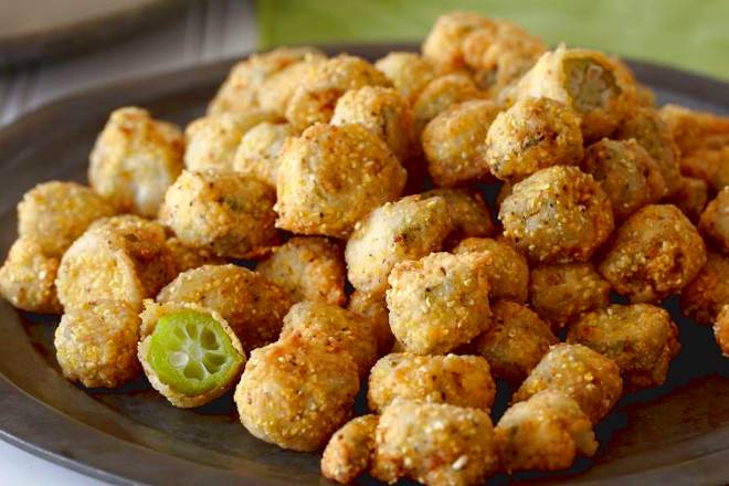 Order Fried Okra food online from Jr's Fish & Chicken - Riverdale store, Memphis on bringmethat.com