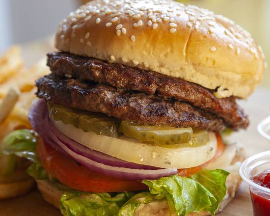 Order Double Burger food online from Tacos Plus store, Los Angeles on bringmethat.com