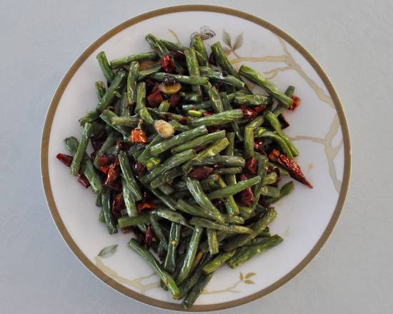 Order Hot Braised String Bean（干煸四季豆） food online from New Qingdao Restaurant store, Alhambra on bringmethat.com