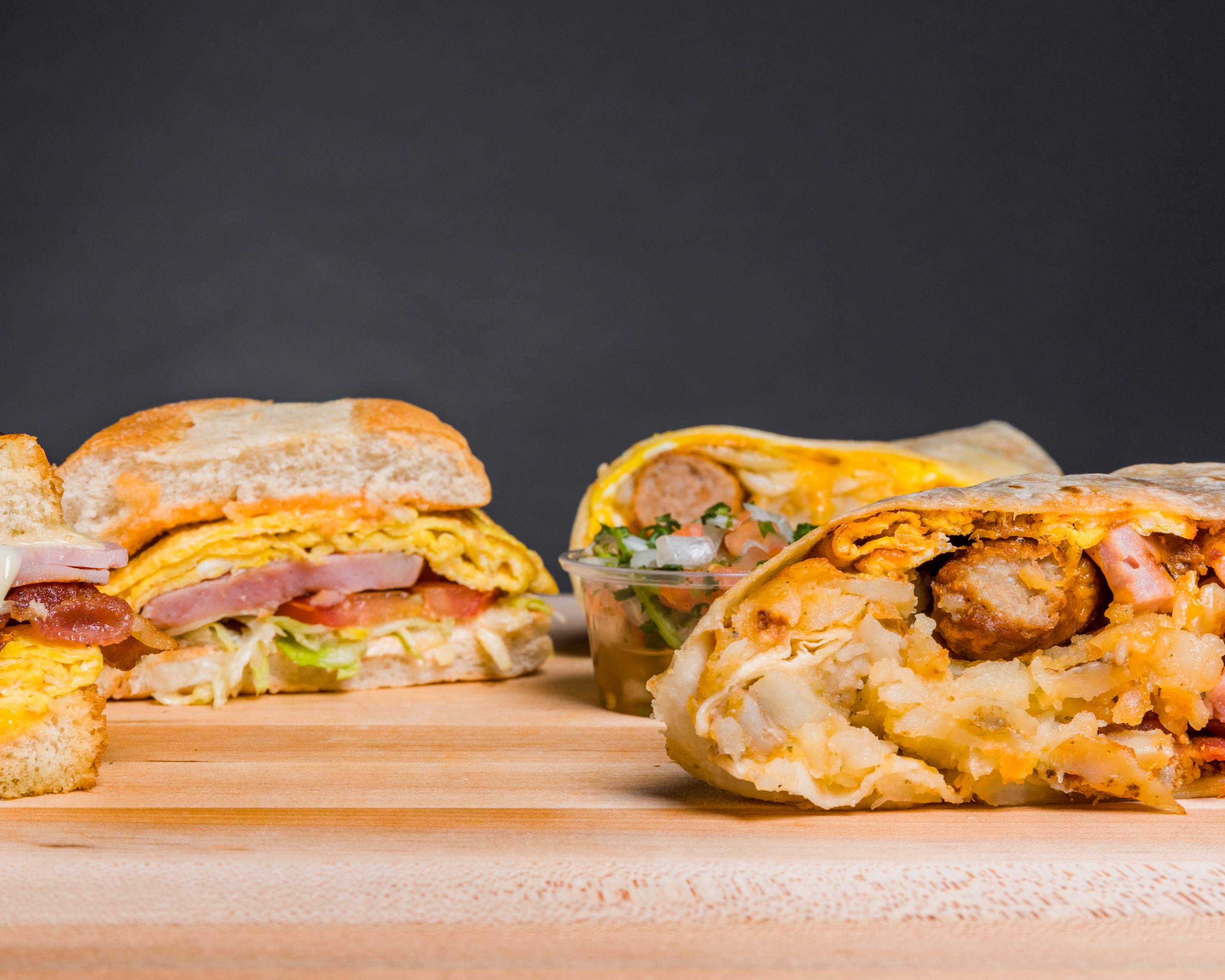 Egghead Breakfast Burritos Menu Cypress • Order Egghead Breakfast