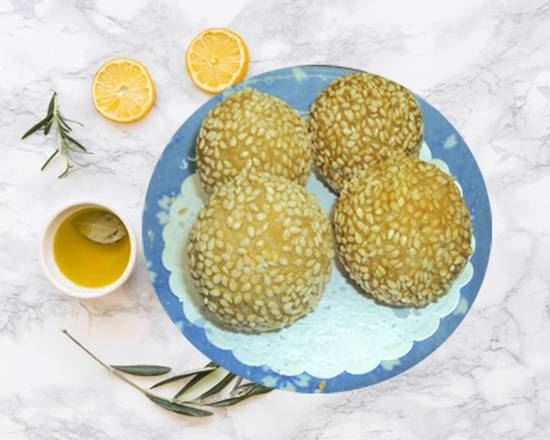 Order Sweet Sesame Ball 4pc food online from Enjoy Vegetarian Restaurant store, San Francisco on bringmethat.com