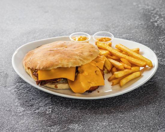 Menu cheese naan poulet