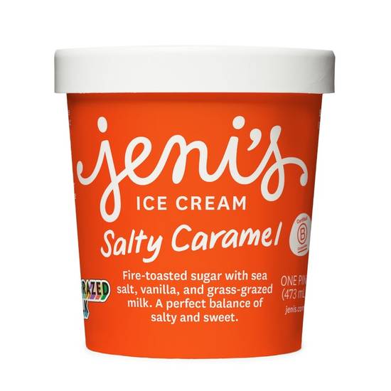Order Salty Caramel Pint food online from Jeni Splendid Ice Creams store, Tampa on bringmethat.com