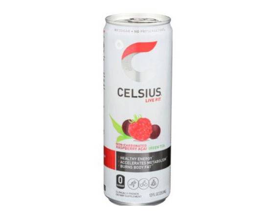 Order Celsius Raspberry Acai Green Tea (12 oz) food online from Shell store, Tampa on bringmethat.com