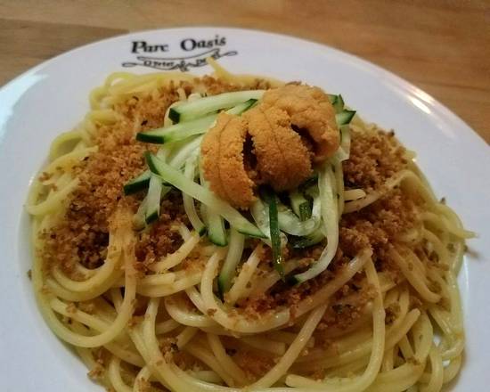 Order Uni Pasta (Fresh sea urchin) food online from Parc Oasis store, New York on bringmethat.com
