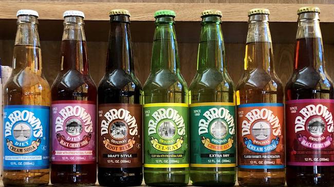 Order Dr. Brown's Bottle Soda food online from Brent Deli store, Westlake Village on bringmethat.com