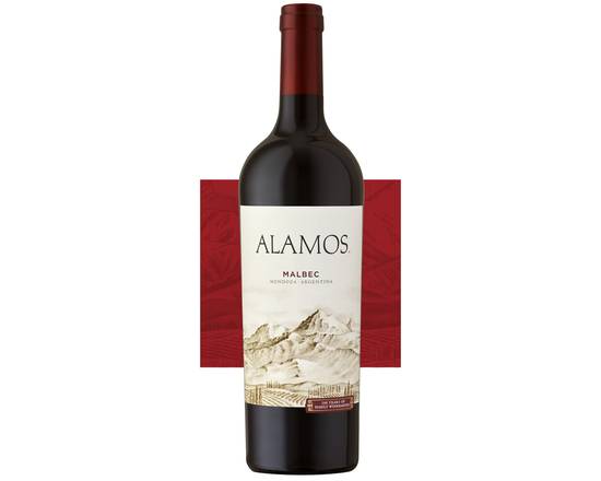 Order Alamos Malbec (Mendoza) 750mL Red Wine(13.5%ABV) food online from Golden Ox Liquors store, Saint Augustine on bringmethat.com