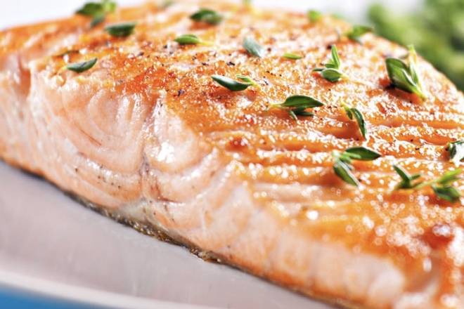 Order Salmon A La Plancha ! food online from Arepa One store, Hialeah on bringmethat.com