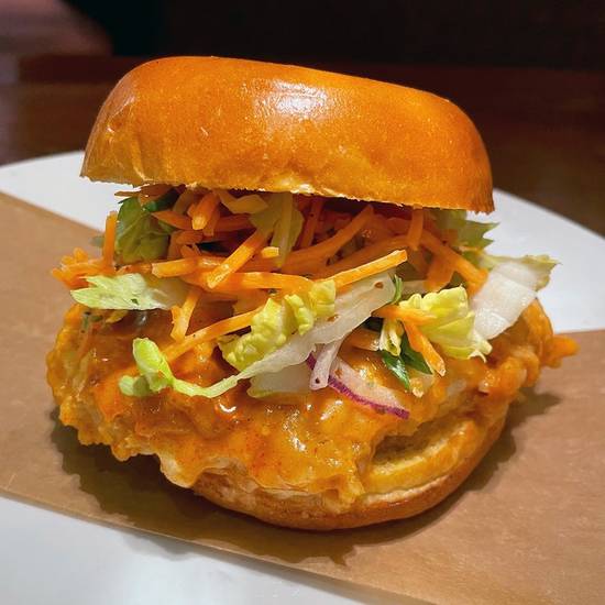 Order NASHVILLE HOT CHICKEN SANDWICH food online from Sullivan store, Omaha on bringmethat.com