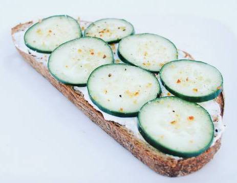 Order Cucumber Cream Cheese Toast food online from Santa Barbara Roasting store, Santa Barbara on bringmethat.com