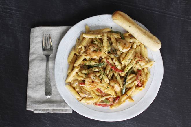Order Cajun Alfredo Pasta food online from Max & Ermas Restaurants store, Monroeville on bringmethat.com