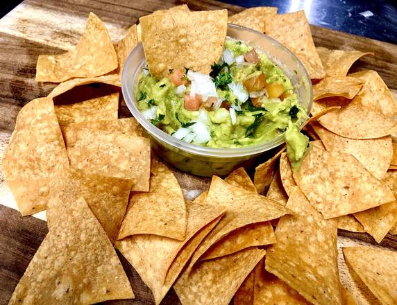 Order GUACAMOLE & CHIPS 6 oz food online from beans and limes store, Van Nuys on bringmethat.com