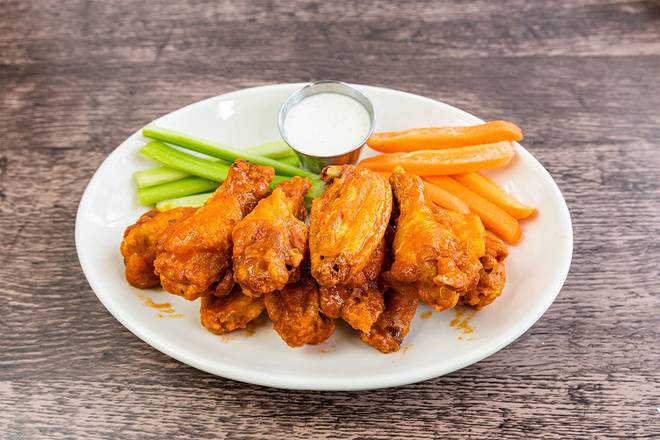 Order Killer Buffalo Wings - 10 Wings food online from Wood Ranch BBQ & Grill store, Rancho Santa Margarita on bringmethat.com