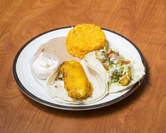 Order 2 Taco de Pescado Combo food online from Mariana's store, Las Vegas on bringmethat.com