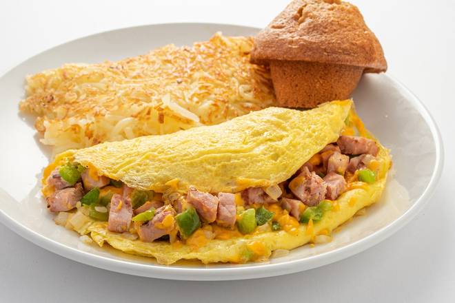 Order Mile High Omelet food online from Broken Yolk Cafe store, San Marcos on bringmethat.com