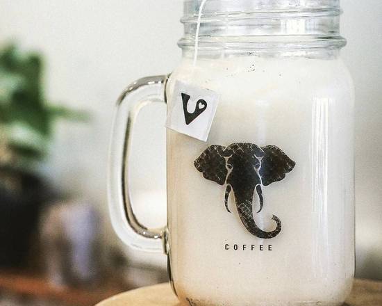 Order Tea Latte 10 mg hemp oil (Lavender Strawberry/ Vanilla Chai/ or Honey Ginger) food online from Black Elephant Coffee store, Los Angeles on bringmethat.com