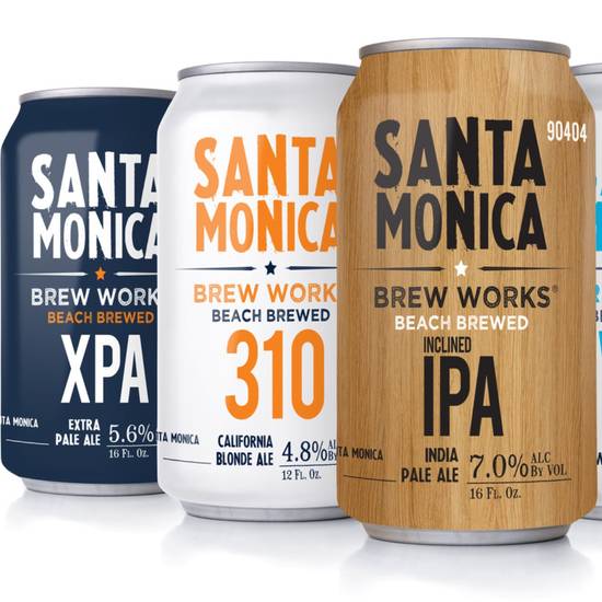 Order Santa Monica Brew Works XPA 6Pack Cans food online from Santa Monica Liquor store, Santa Monica on bringmethat.com
