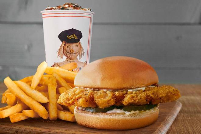 Order Classic Fried Chicken Sandwich Combo food online from Farmer Boys store, Fullerton on bringmethat.com