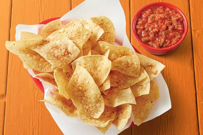Order Chips & Arbol Chile Salsa food online from Fuzzy's Taco Shop store, Riverview on bringmethat.com