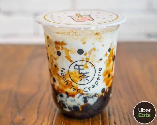 Order Brown Sugar Boba Milk (16oz) food online from Noon Tea Creperie store, Madison on bringmethat.com