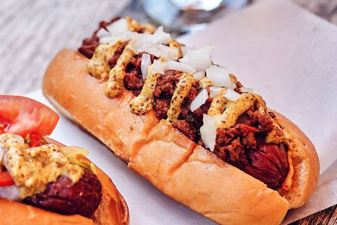 Order Texas Chili Dog food online from Founding Farmers Tysons store, Providence on bringmethat.com