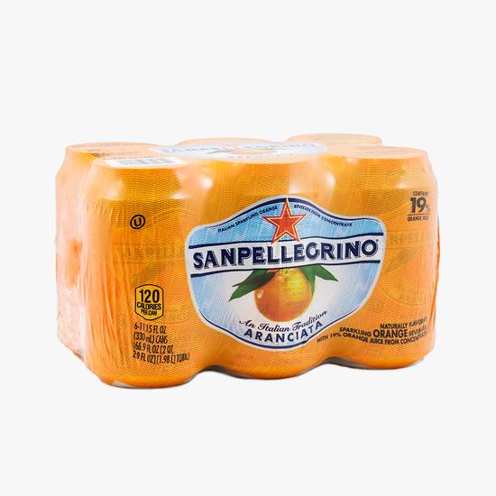 Order San Pellegrino Aranciata Sparkling Orange Beverage food online from Santa Monica Liquor store, Santa Monica on bringmethat.com