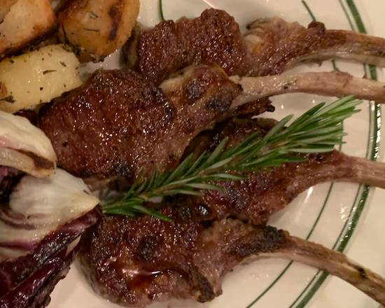 Order *Special* Grilled Lamb Chops with Roasted Rosemary Potatoes and Radicchio food online from Sor Tino store, Los Angeles on bringmethat.com