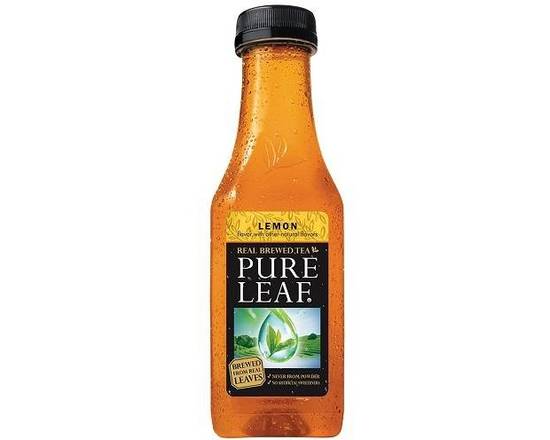 Order Pure Leaf Lemon 18.5 oz bottle food online from Glenrose Liquor & Mini Mart store, Glendale on bringmethat.com