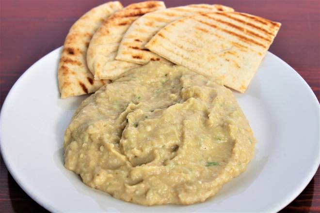 Order Babaganush with Pita  food online from Koko's Mediterranean Grille store, Chicago on bringmethat.com