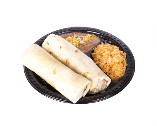 Order Combo #7 (Two Shredded Beef Burritos) food online from Muchas Gracias store, Josephine County on bringmethat.com