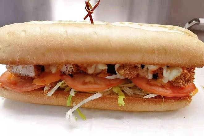 Order Fried Shrimp Po' Boy food online from Danny Philly Steaks and Tho store, Charleston on bringmethat.com