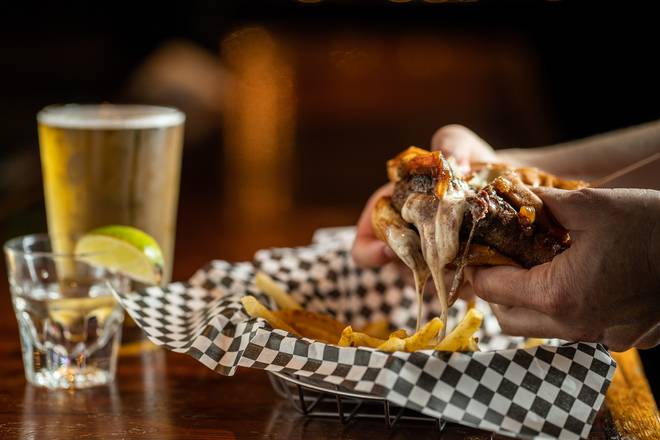Order Juicy D Burger  food online from Vesper Lounge store, Denver on bringmethat.com