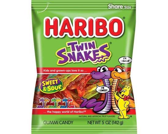 Order Haribo Twin Snakes Gummy Candy - 5oz food online from Trumbull Super Stop store, Trumbull on bringmethat.com