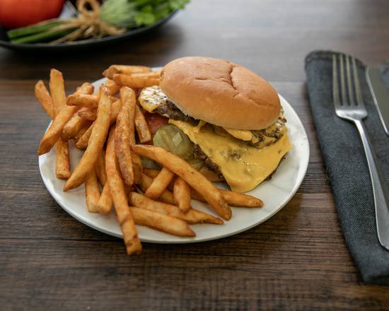 Order Double Cheese Burger food online from Dixie Queen store, Cordova on bringmethat.com