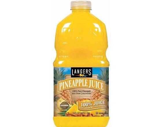Order Langers Pineapple Juice 64 oz bottle food online from Glenrose Liquor & Mini Mart store, Glendale on bringmethat.com