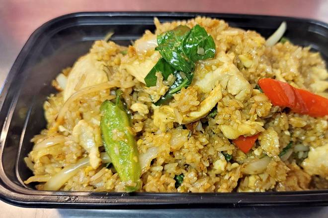 Order Basil Fried Rice** food online from Ka Pow Thai On Wheel store, Seattle on bringmethat.com