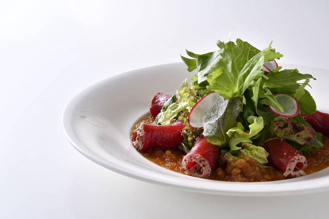 Order Sashimi Salad With Matsuhisa Dressing food online from Nobu Miami store, Miami Beach on bringmethat.com