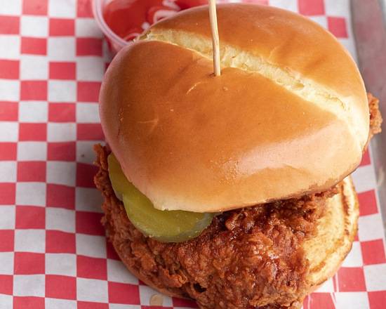 Order Montford Hot Chicken Sandwich food online from Angry Ales store, Charlotte on bringmethat.com