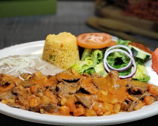 Order Bistec Ranchero food online from Los Fernandez store, Streamwood on bringmethat.com