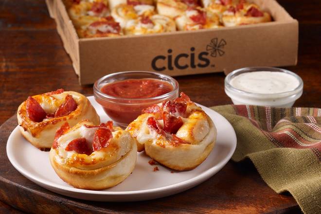 Order Pepperoni Poppers food online from Cicis Pizza store, Nashville on bringmethat.com